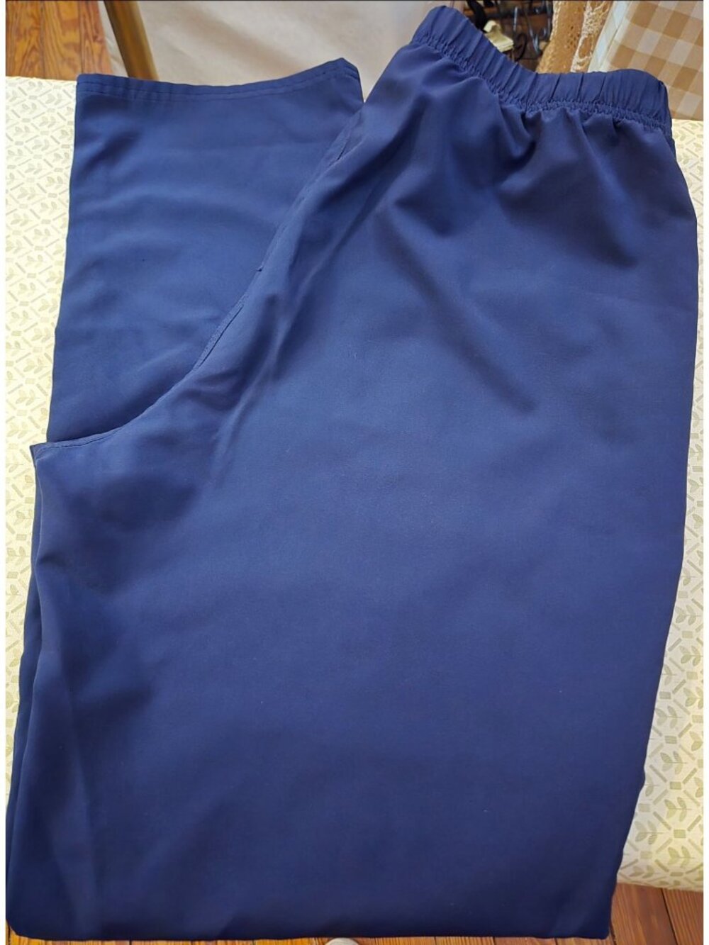 WB #1082 Womens Large Scrubstar Navy Pants